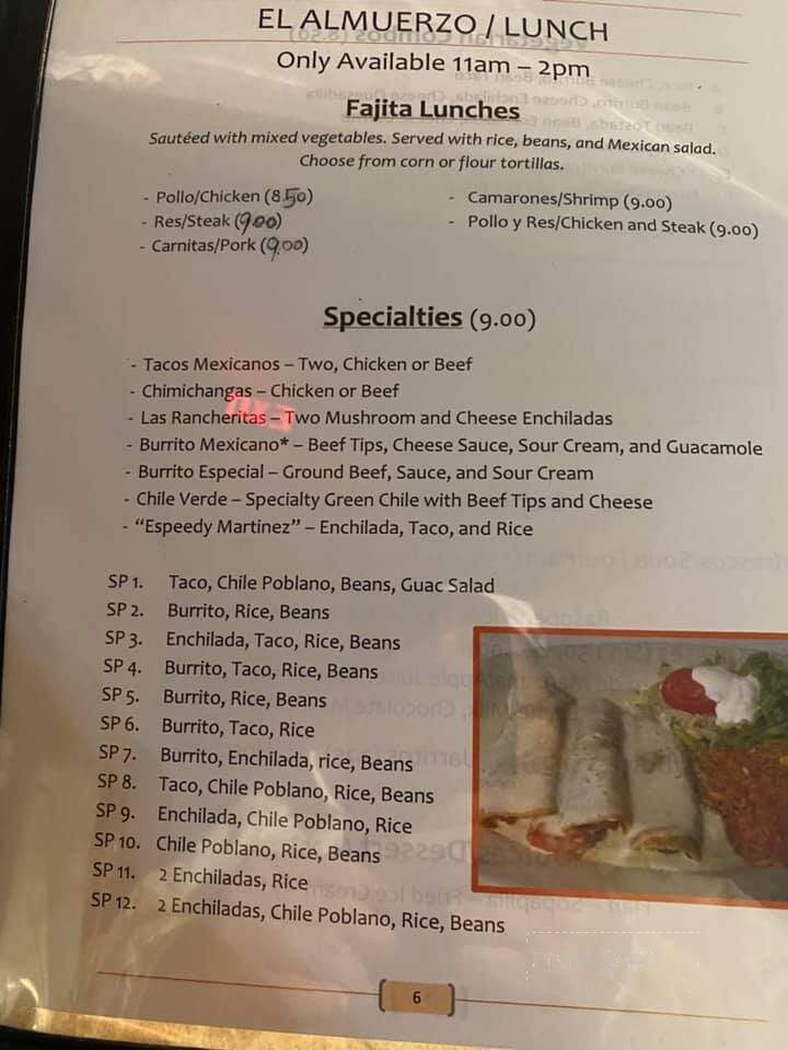 Grandmas Mexican Restaurant - Endicott, NY menu_pic