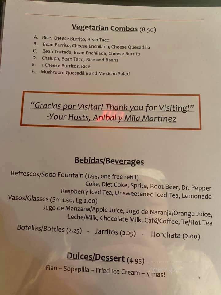 Grandmas Mexican Restaurant - Endicott, NY menu_pic