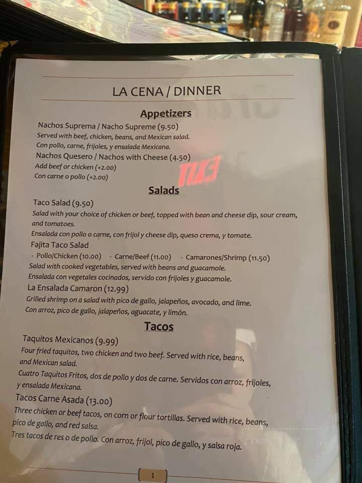 Grandmas Mexican Restaurant - Endicott, NY menu_pic