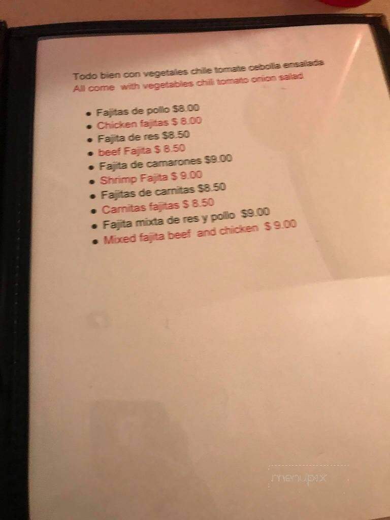 Grandmas Mexican Restaurant - Endicott, NY menu_pic