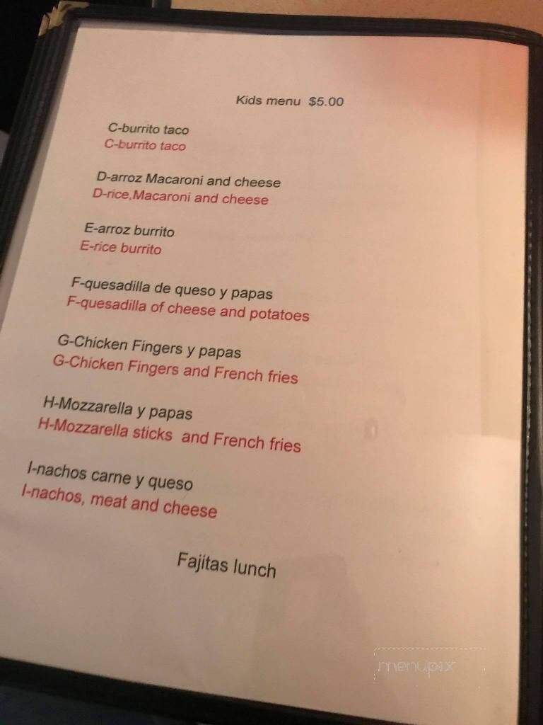Grandmas Mexican Restaurant - Endicott, NY menu_pic