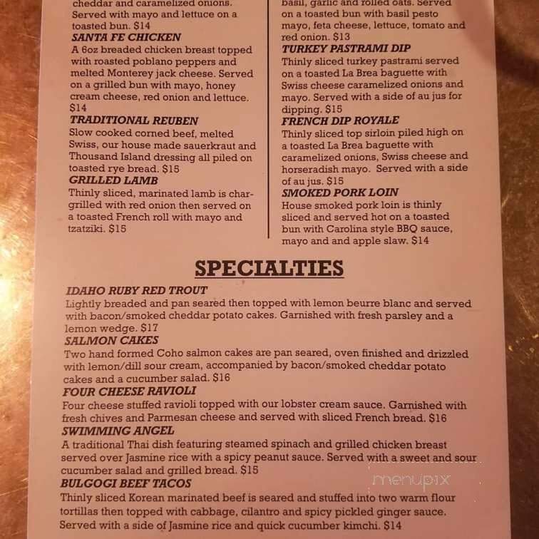 Porch Public House - Hayden, ID menu_pic