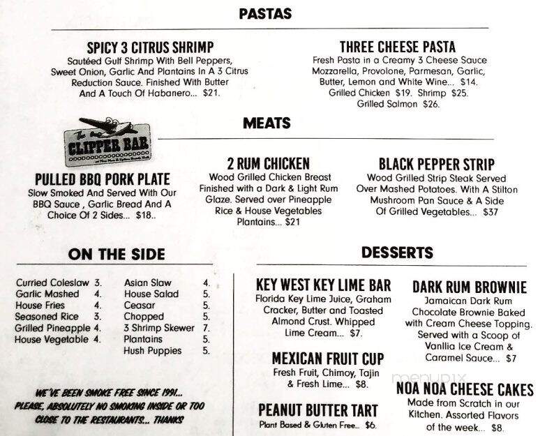 Noa Noa - Warsaw, IN menu_pic
