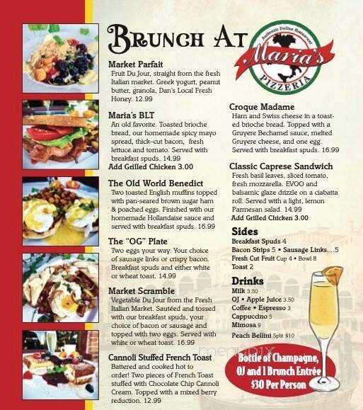 Maria's Italian Restaurant - Cape Coral, FL menu_pic