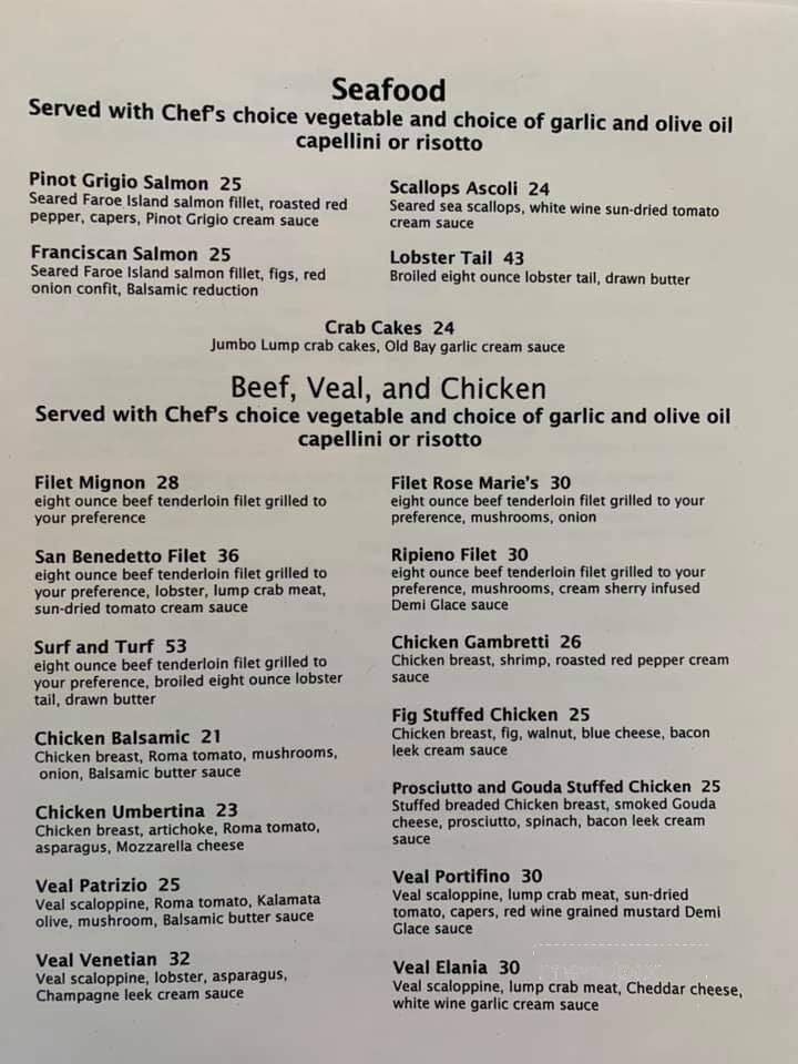Rose Marie's Restaurant - Bloomsburg, PA menu_pic