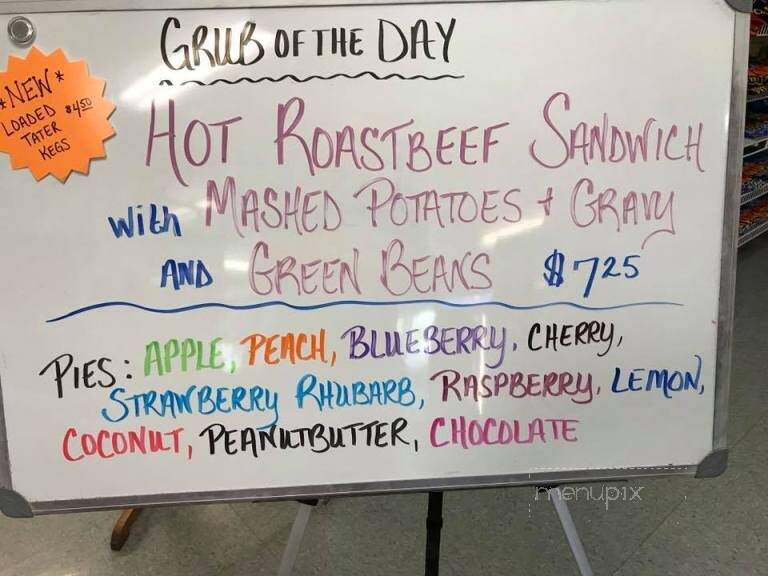 Road Kill Cafe - Artemas, PA menu_pic