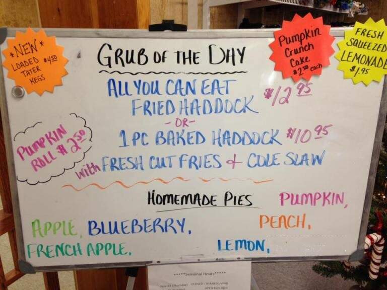 Road Kill Cafe - Artemas, PA menu_pic