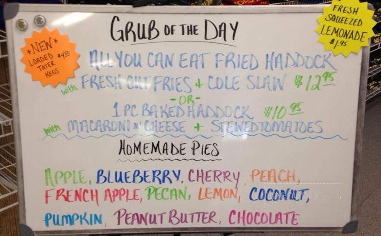 Road Kill Cafe - Artemas, PA menu_pic