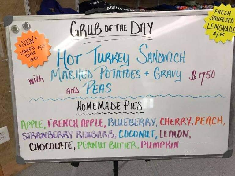 Road Kill Cafe - Artemas, PA menu_pic