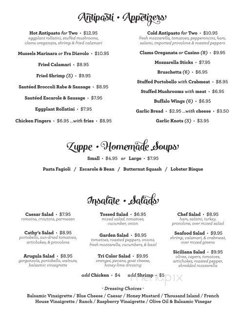 Bella Italia Restaurant - Newton, NJ menu_pic