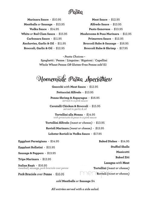 Bella Italia Restaurant - Newton, NJ menu_pic