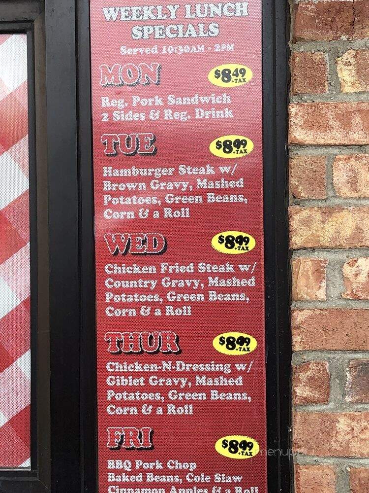 Back Yard Bar Be Cue - Jackson, TN menu_pic