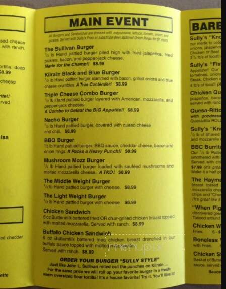 Sully's - Petal, MS menu_pic
