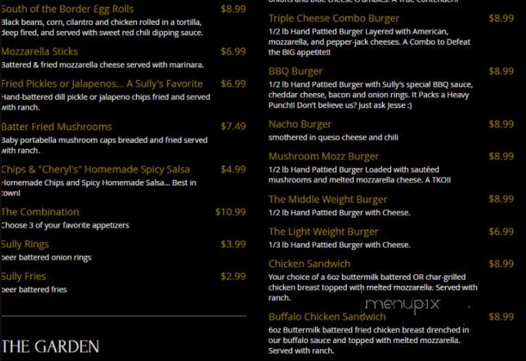 Sully's - Petal, MS menu_pic