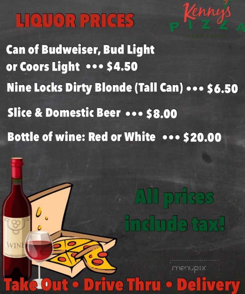Kenny's Pizza - Cape Breton, NS menu_pic