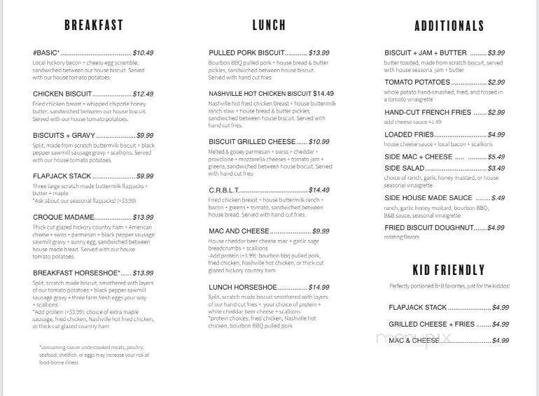 Biscuits + Brunch - Springfield, IL menu_pic