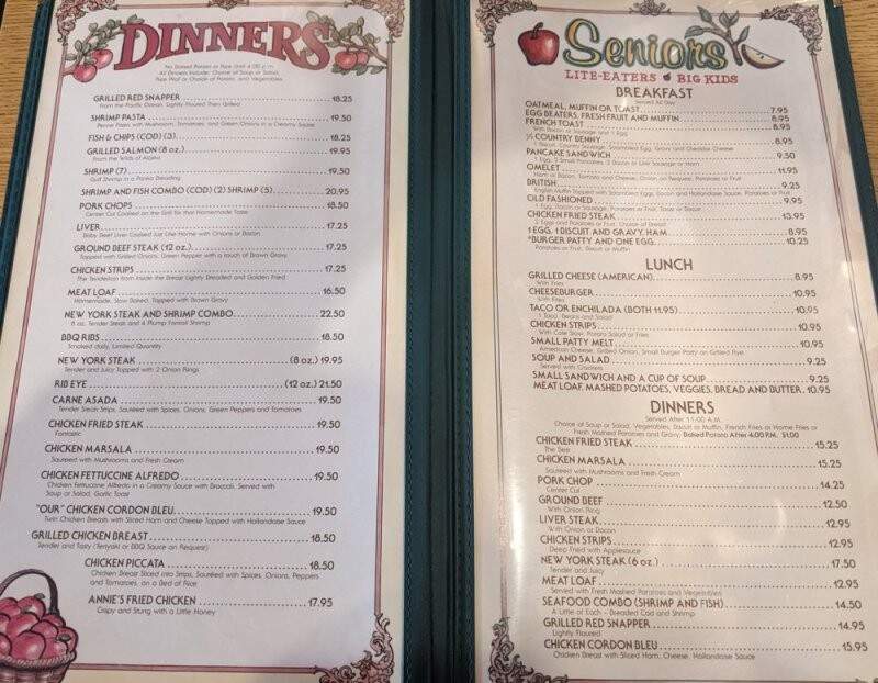 Apple Annie's - Tulare, CA menu_pic