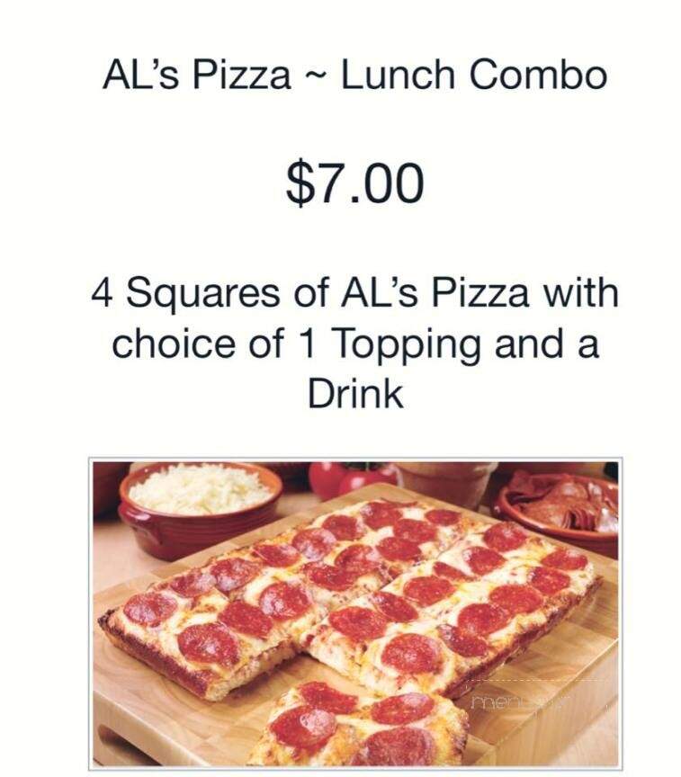 Al's Pizza - Beaver Falls, PA menu_pic
