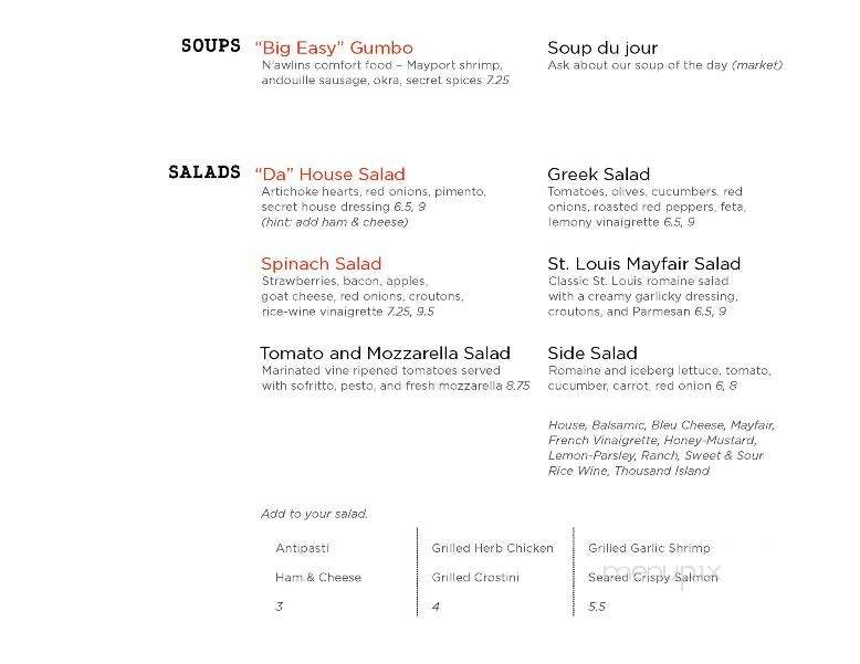 Picasso's - Jacksonville, FL menu_pic
