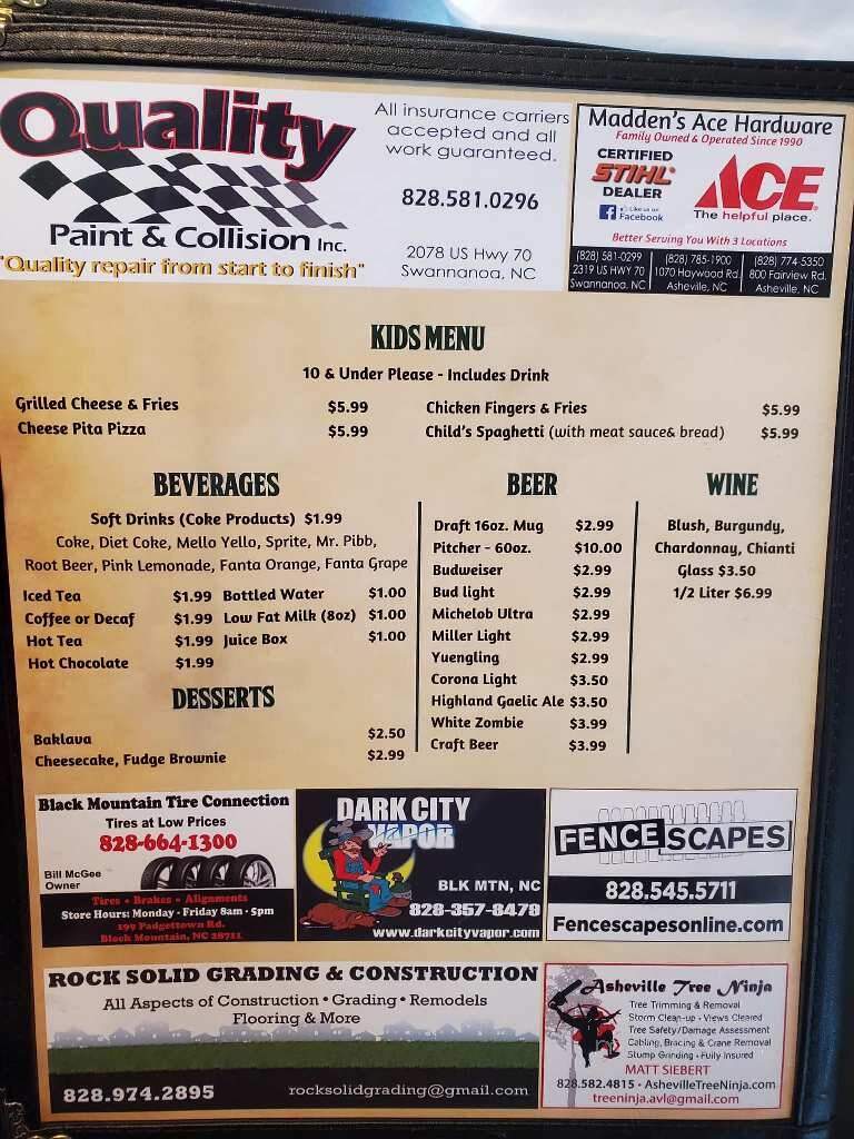 Athens Pizza - Swannanoa, NC menu_pic