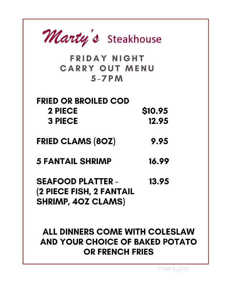 Marty's Steakhouse - Reedsburg, WI