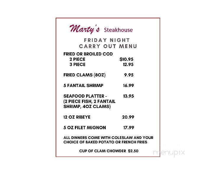 Marty's Steakhouse - Reedsburg, WI