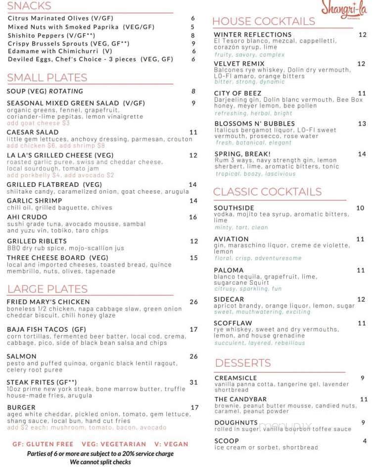 Shangri-la Fair Oaks - Fair Oaks, CA menu_pic
