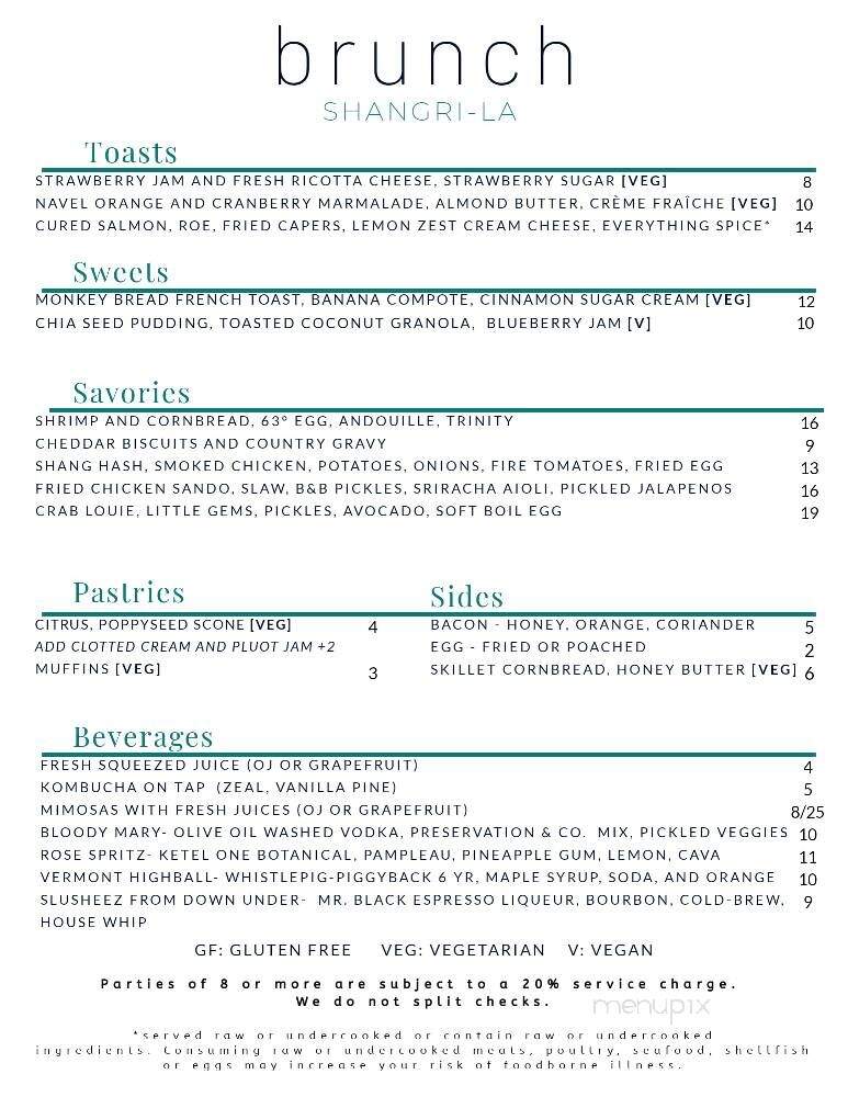 Shangri-la Fair Oaks - Fair Oaks, CA menu_pic
