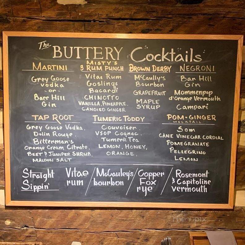 The Buttery - Millwood, VA menu_pic