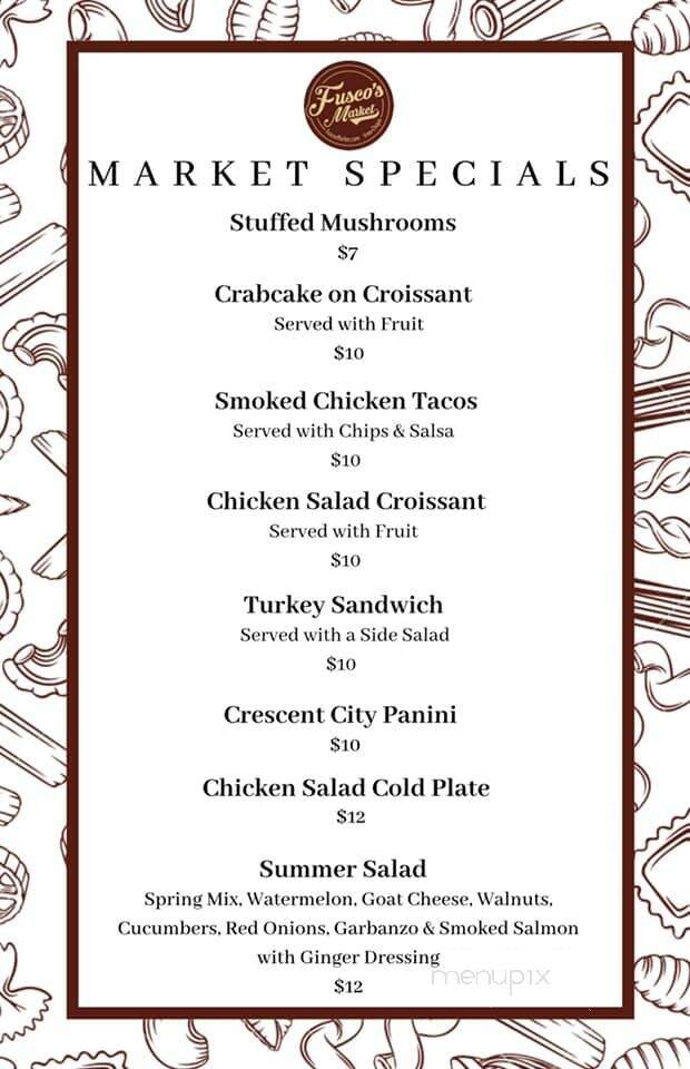 Fusco's Market - Irmo, SC menu_pic
