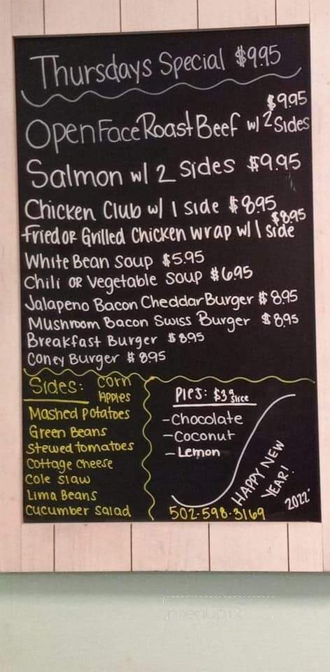 Shelby's - Lawrenceburg, KY menu_pic