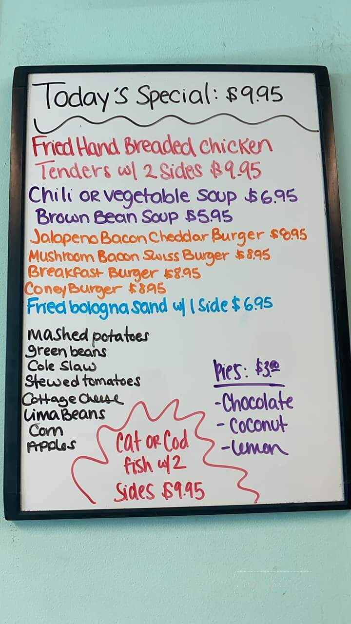 Shelby's - Lawrenceburg, KY menu_pic
