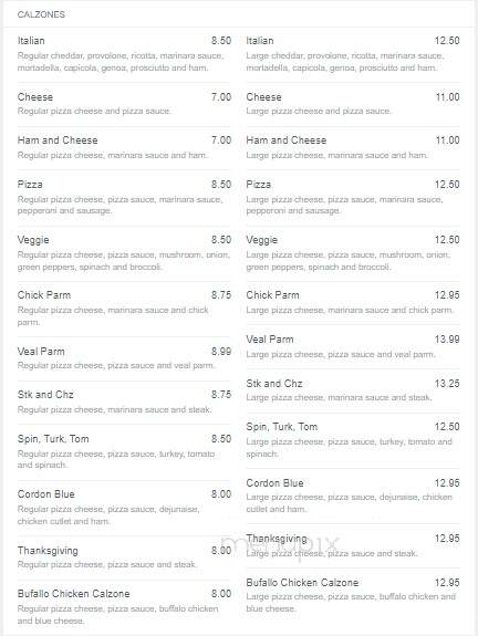 New England House Of Pizza - Braintree, MA menu_pic