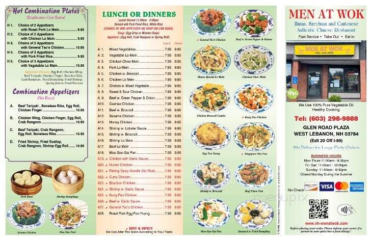Men At Wok Restaurant - West Lebanon, NH menu_pic
