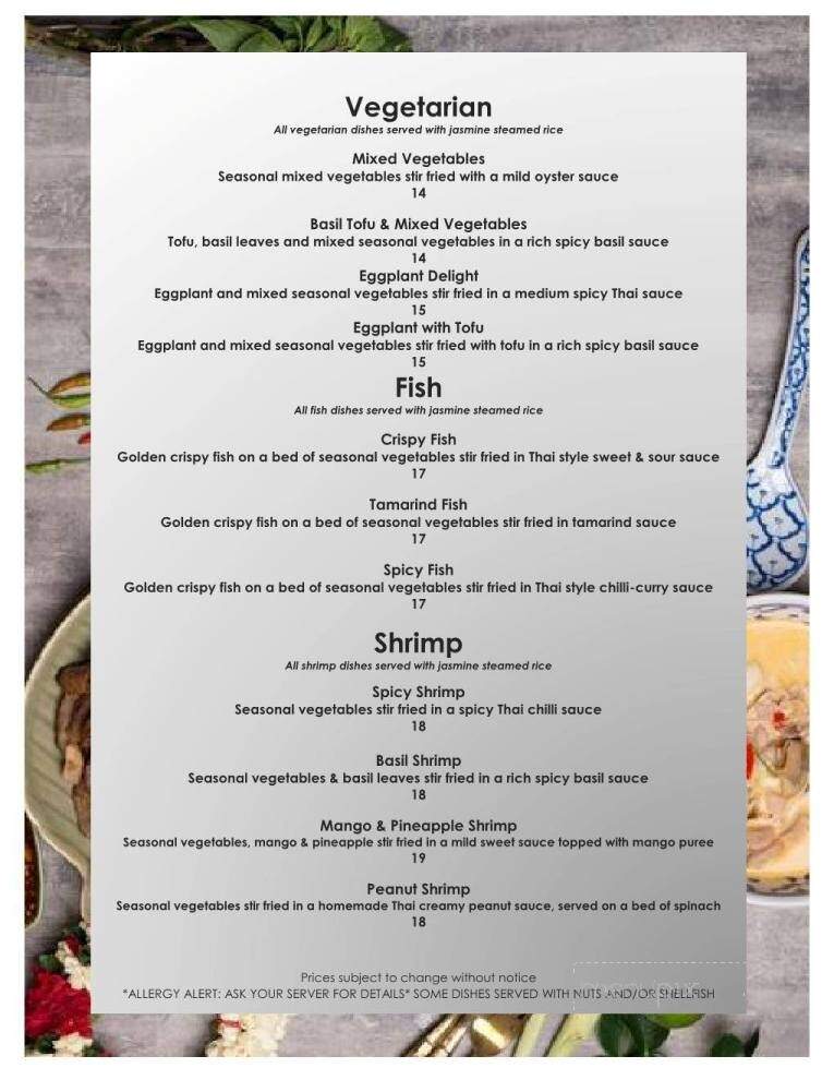 Bualai Taste of Thai - Port Hope, ON menu_pic