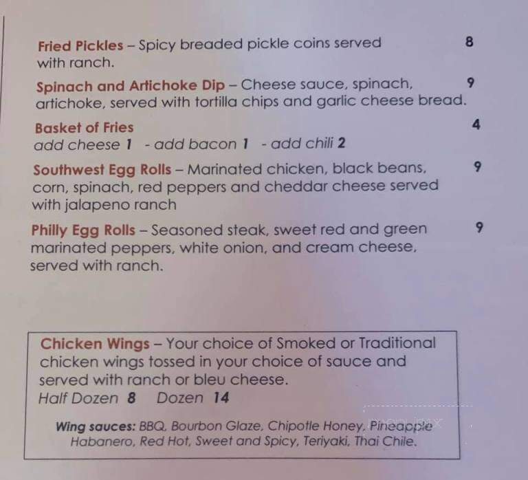 Dudley's Sports Bar and Grill - Wichita, KS menu_pic