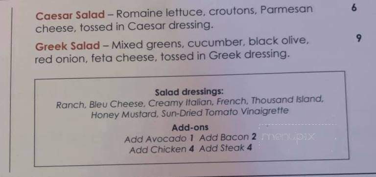 Dudley's Sports Bar and Grill - Wichita, KS menu_pic