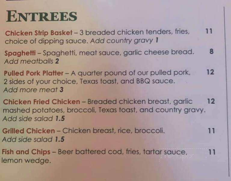 Dudley's Sports Bar and Grill - Wichita, KS menu_pic