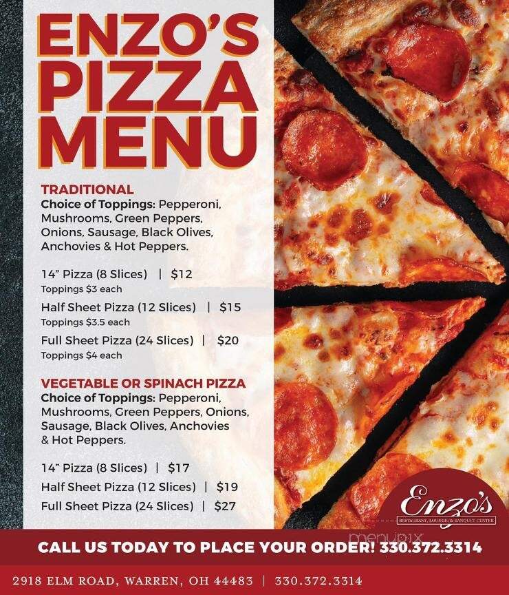 Enzo's Restaurant - Warren, OH menu_pic