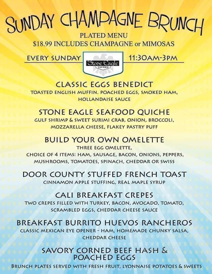 Stone Eagle Tavern - Rockford, IL menu_pic