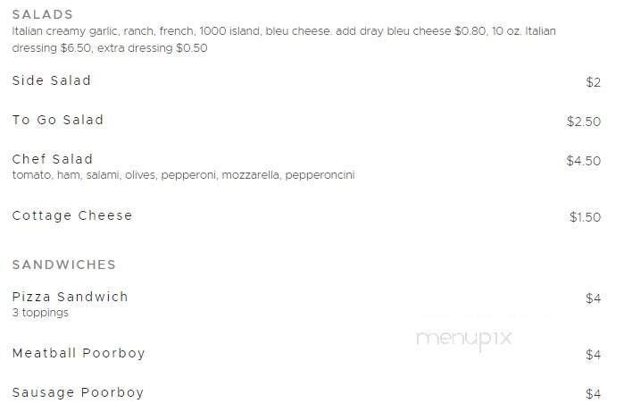 Joe's Italian Pizza - Springfield, IL menu_pic