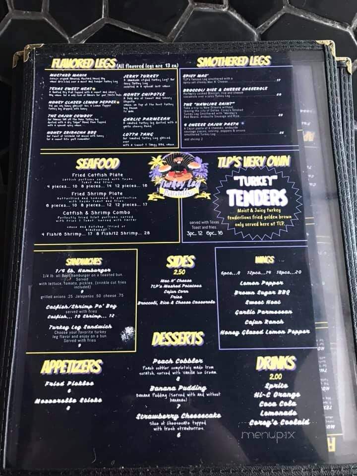 Turkey Leg Paradise - Dallas, TX menu_pic