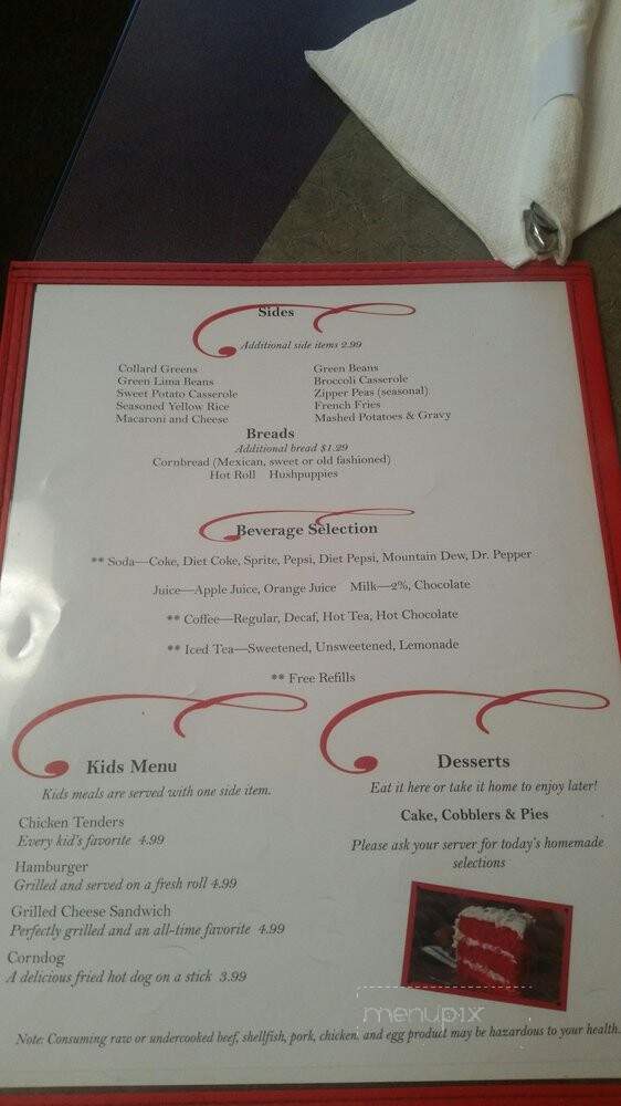 Especially 4 U Catering - Bartow, FL menu_pic