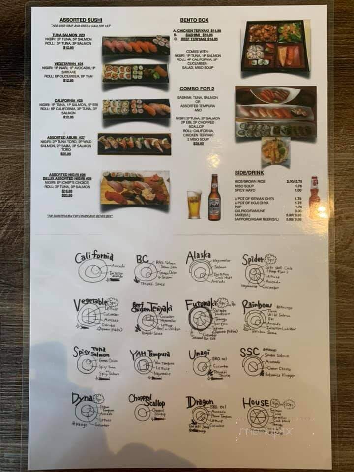 Sushi Go - Vancouver, BC menu_pic