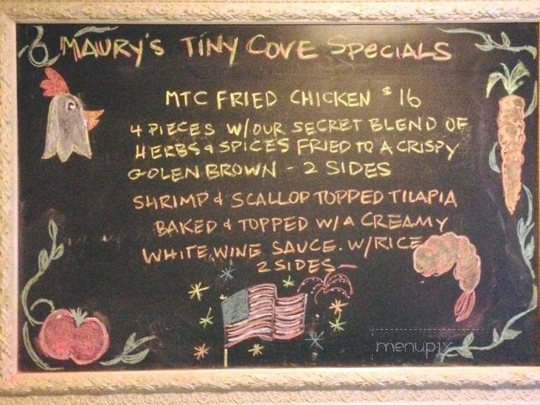 Maury's Tiny Cove Steak House - Cincinnati, OH menu_pic