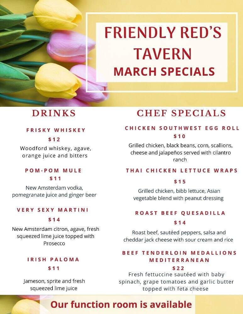 Red's Tavern - Windham, NH menu_pic