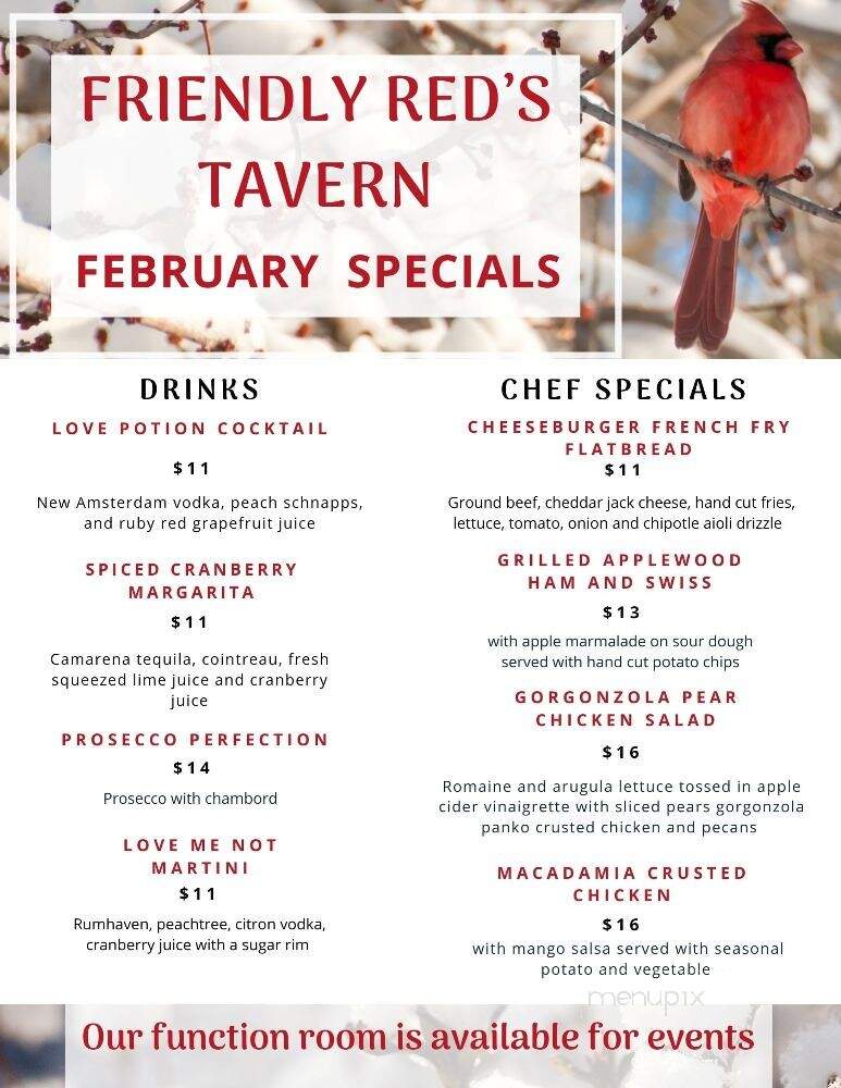 Red's Tavern - Windham, NH menu_pic