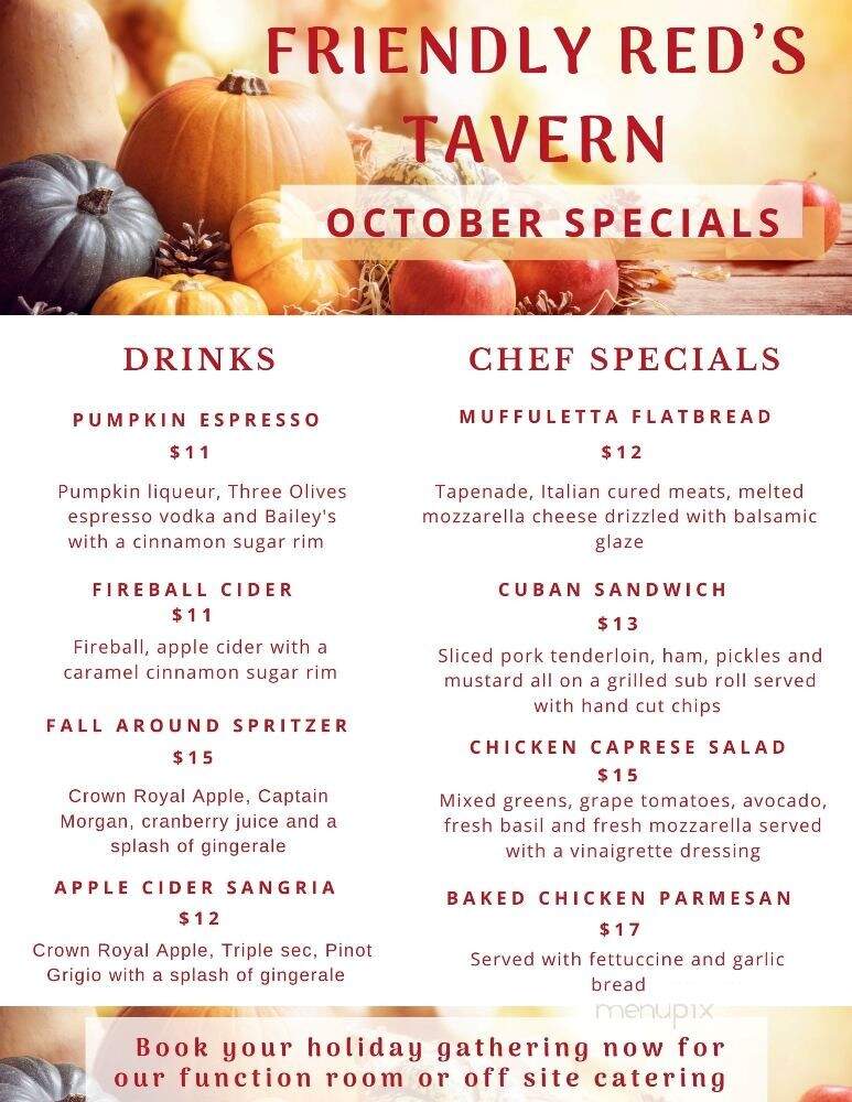 Red's Tavern - Windham, NH menu_pic