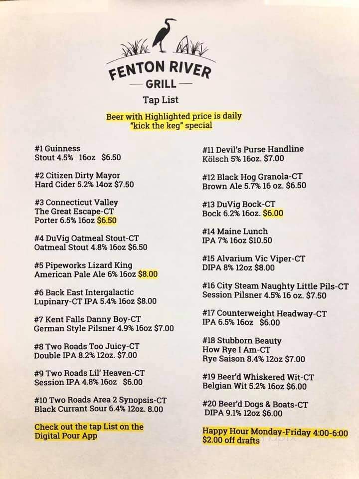 Fenton River Grill - Mansfield, CT