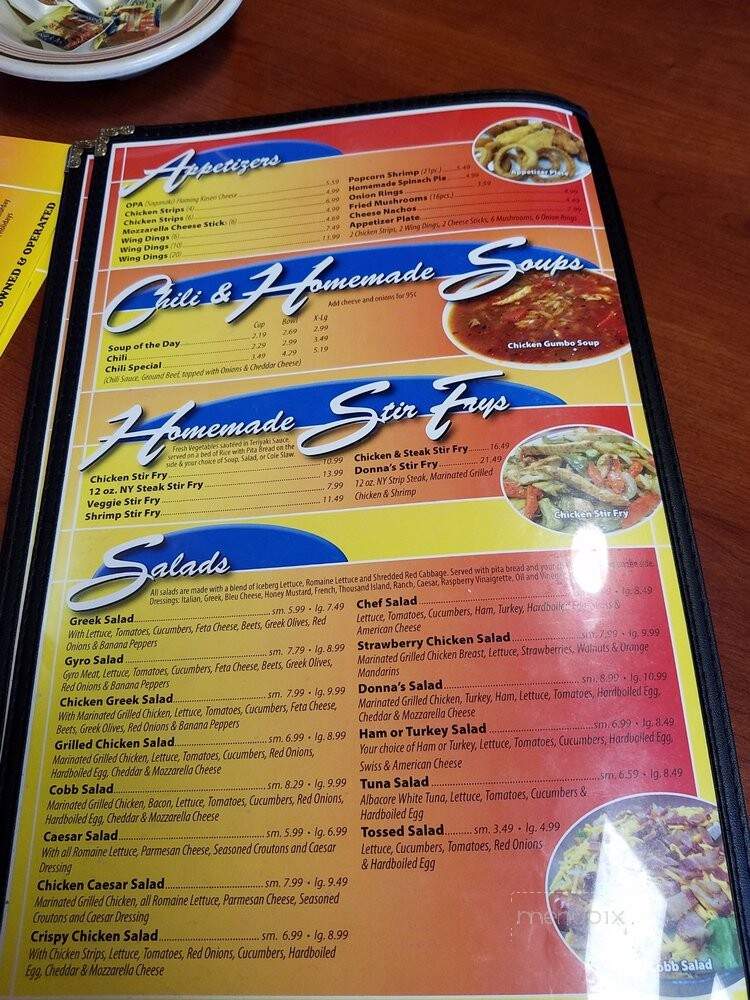 Donna's Family Restaurant - Eastpointe, MI menu_pic